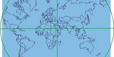 Χάρτης της Κάαμπα βρίσκεται στο κέντρο του κόσμου 