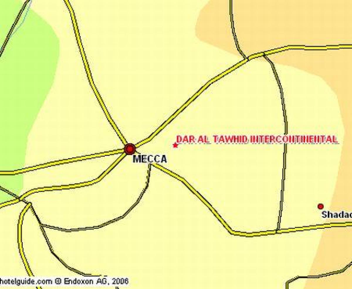 χάρτης του ιμπραήμ χαλίλ δρόμο Μέκκα