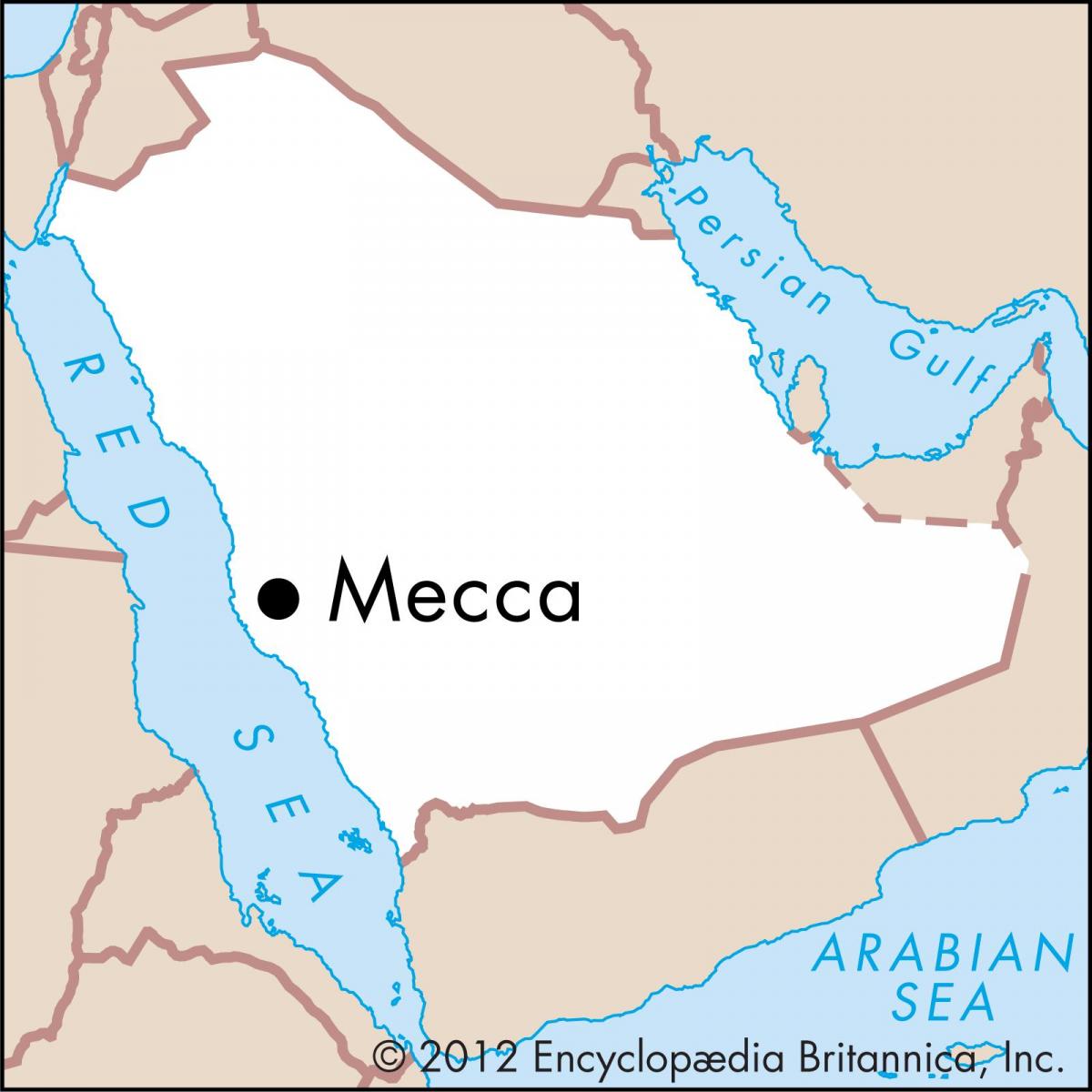 χάρτης της masarat βασίλειο 3 Μέκκα