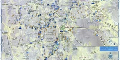 Οδικό χάρτη της Μέκκα της πόλης