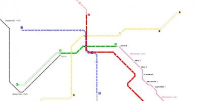 Χάρτης της Μέκκας του μετρό 